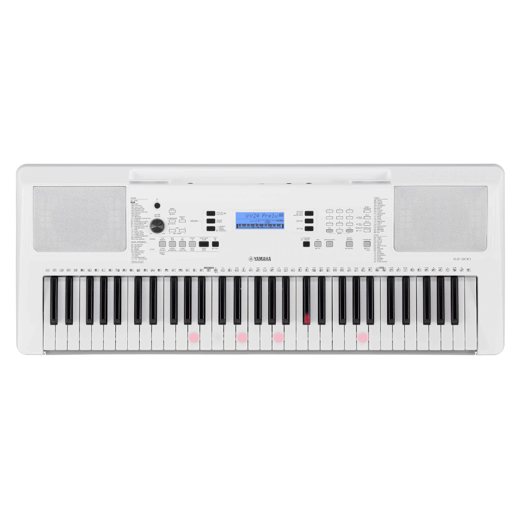EZ300-1-1.png Yamaha Ez300 Lighted 61-Key Portable Keyboard - Image 1
