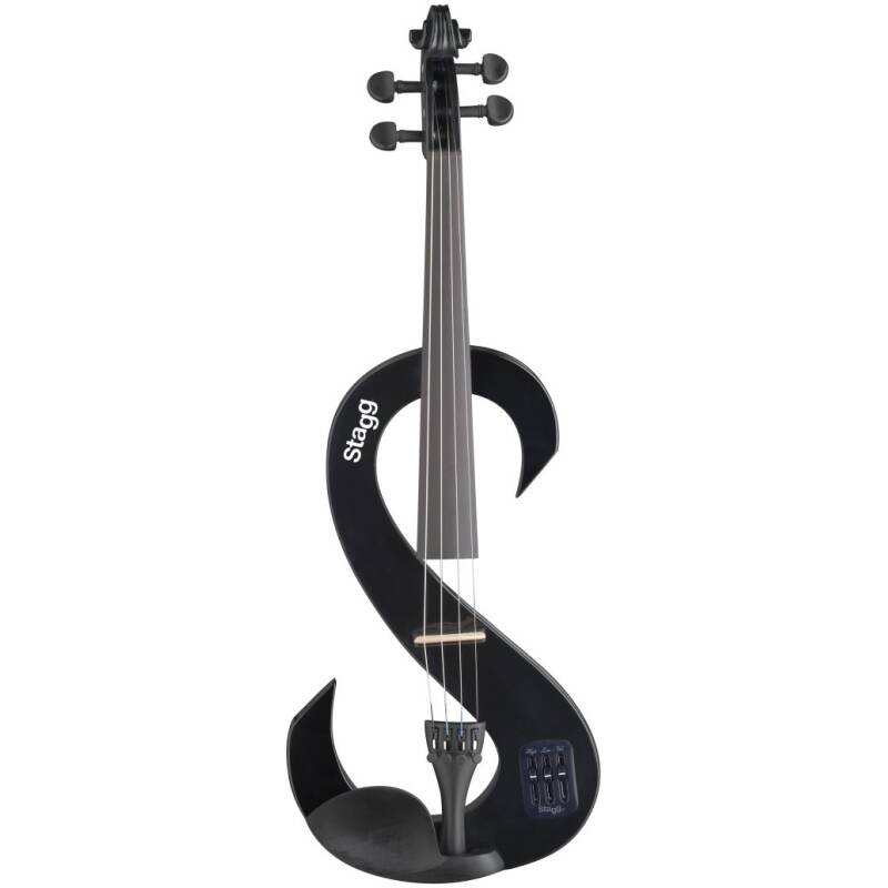 Stagg 4/4 Black Electric Violin Set (With Softcase)
