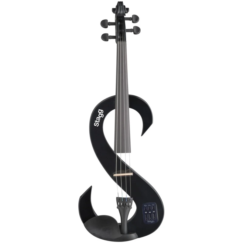 Stagg 4/4 Black Electric Violin Set (With Softcase)