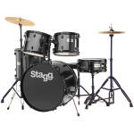 Stagg TIM-122B Black 5 Piece Drum Kit