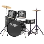 Stagg TIM-122B Black 5 Piece Drum Kit