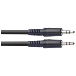 Stagg SAC3MPSMPSB – Audio Mini Stereo Cable (3.5 mm TRS To 3.5 mm TRS, 3 m)