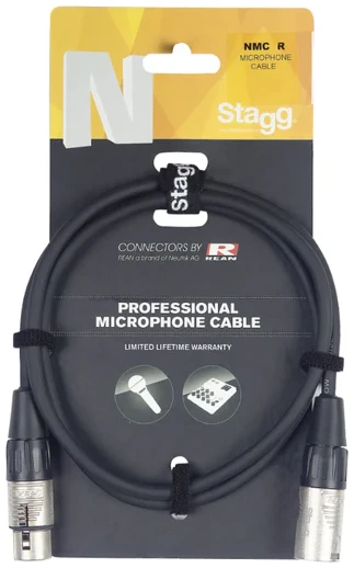 Stagg NMC6R – XLR To XLR Microphone Cable With Rean Connectors 6 m - Image 1