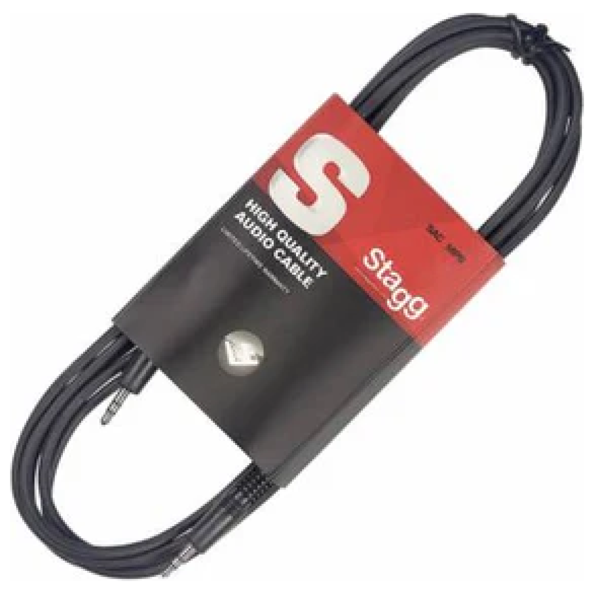 Stagg SAC1MPSMPSB – Audio Mini Stereo Cable (3.5 mm TRS To 3.5 mm TRS, 1 m) - Image 2