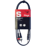 STAG-SYC1 MPSB2CM E Mini Stereo To 2 x RCA Cable -1M - Image 2