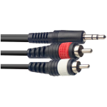 STAG-SYC3 MPSB2CM E Mini Stereo To 2 x RCA Cable -3M GENERATE