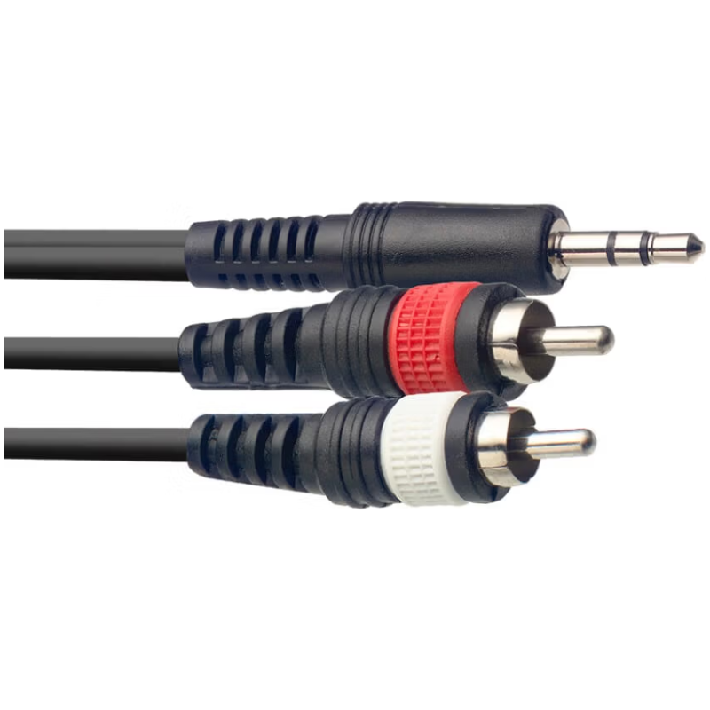 STAG-SYC1 MPSB2CM E Mini Stereo To 2 x RCA Cable -1M