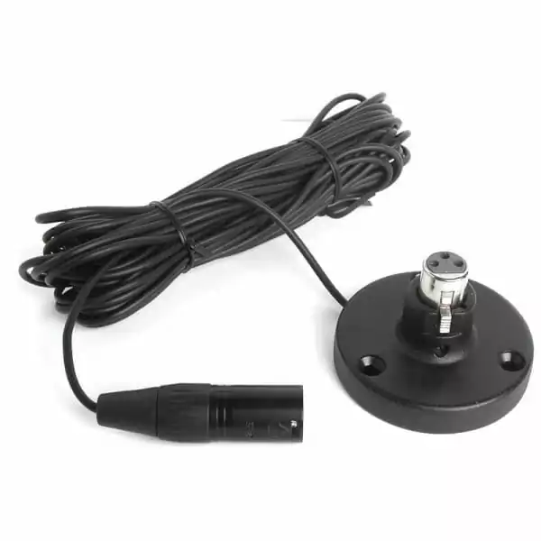 Samson-XFM1-XLR-Female-Mount-with-Cable-for-CM20P-Microphones.webp Samson XFM1-XLR Flange Mount - Image 1