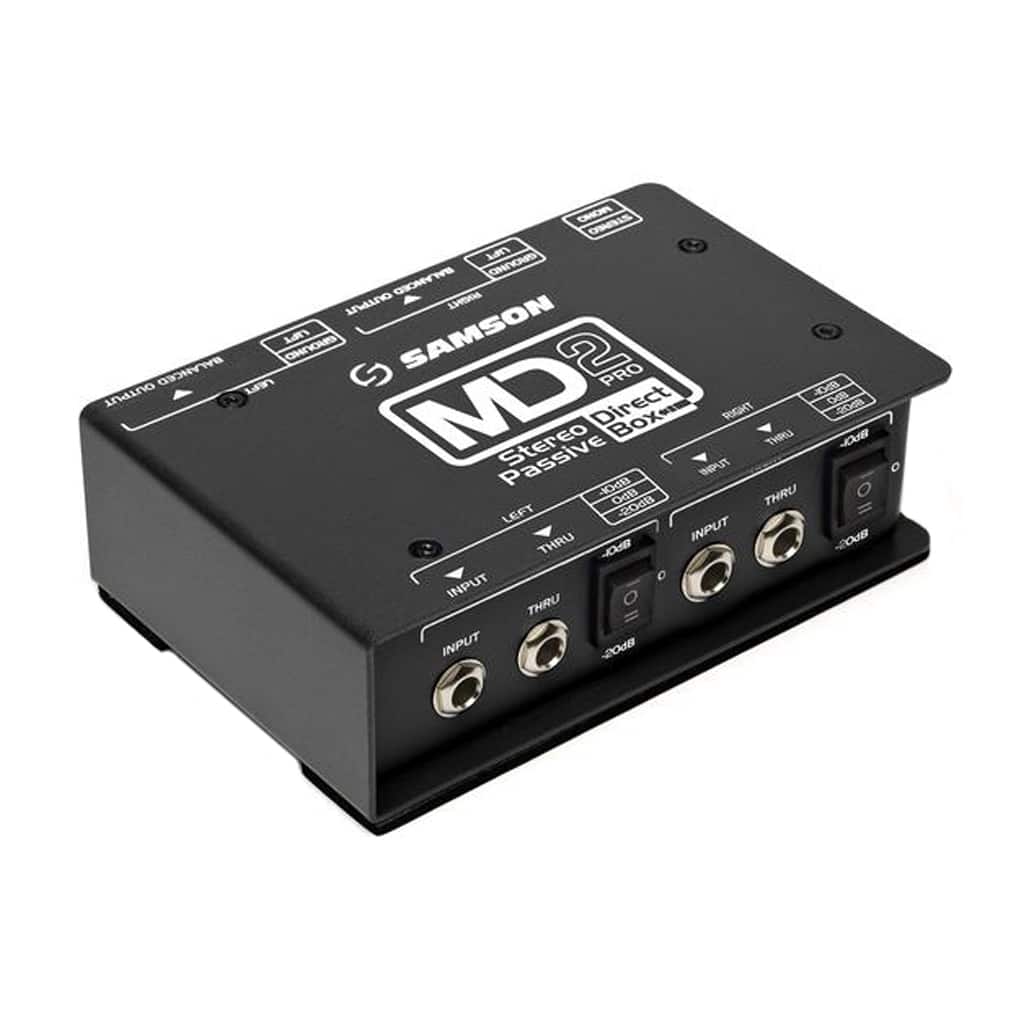 SamsonSMAXMD2PROSTEREO_PASSIVE_DIRECT_BOX1.jpg Samson SMax MD2 Pro Stereo Passive Direct Box - Image 1