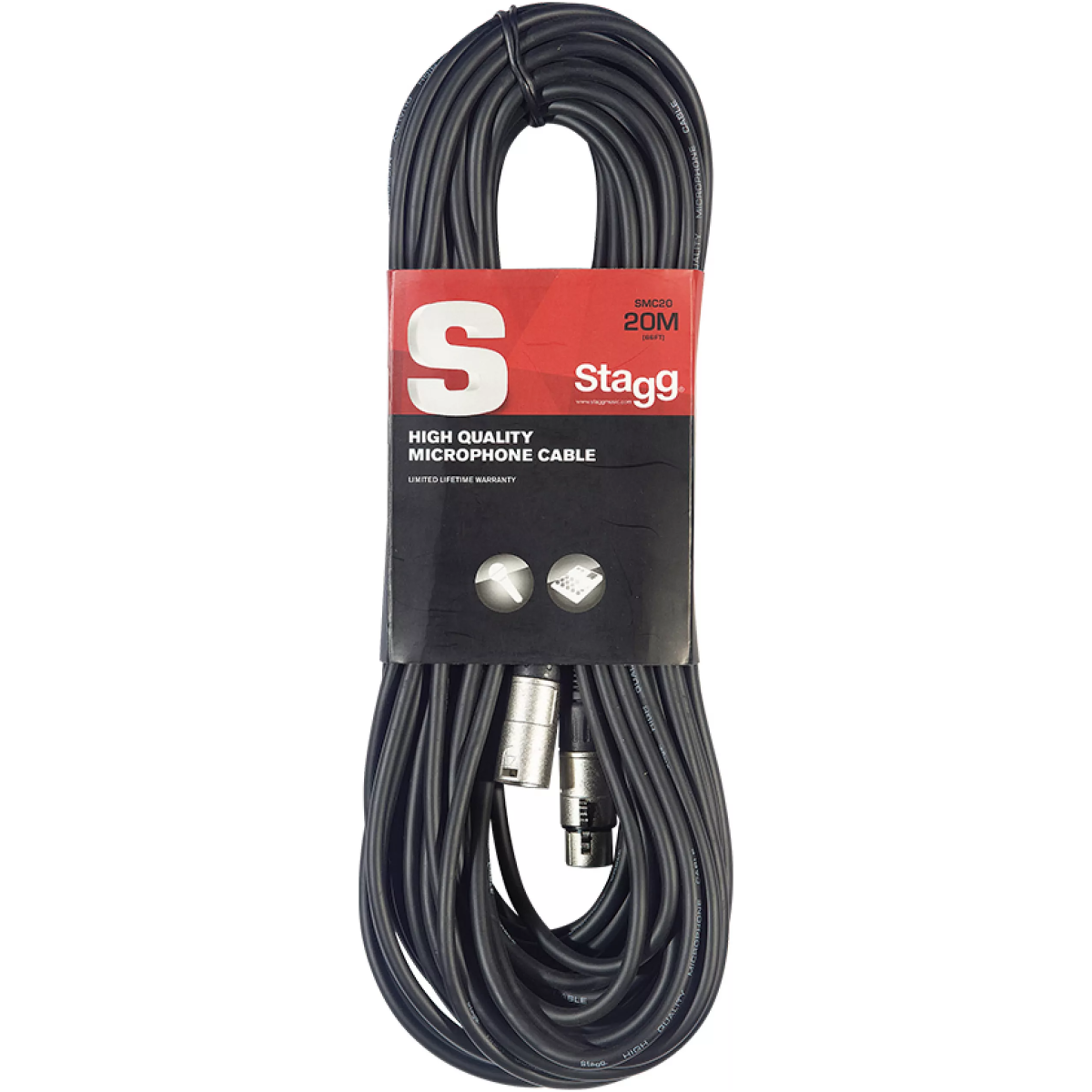 Stagg SMC20 – XLR to XLR Microphone Cable 20 m - Image 2