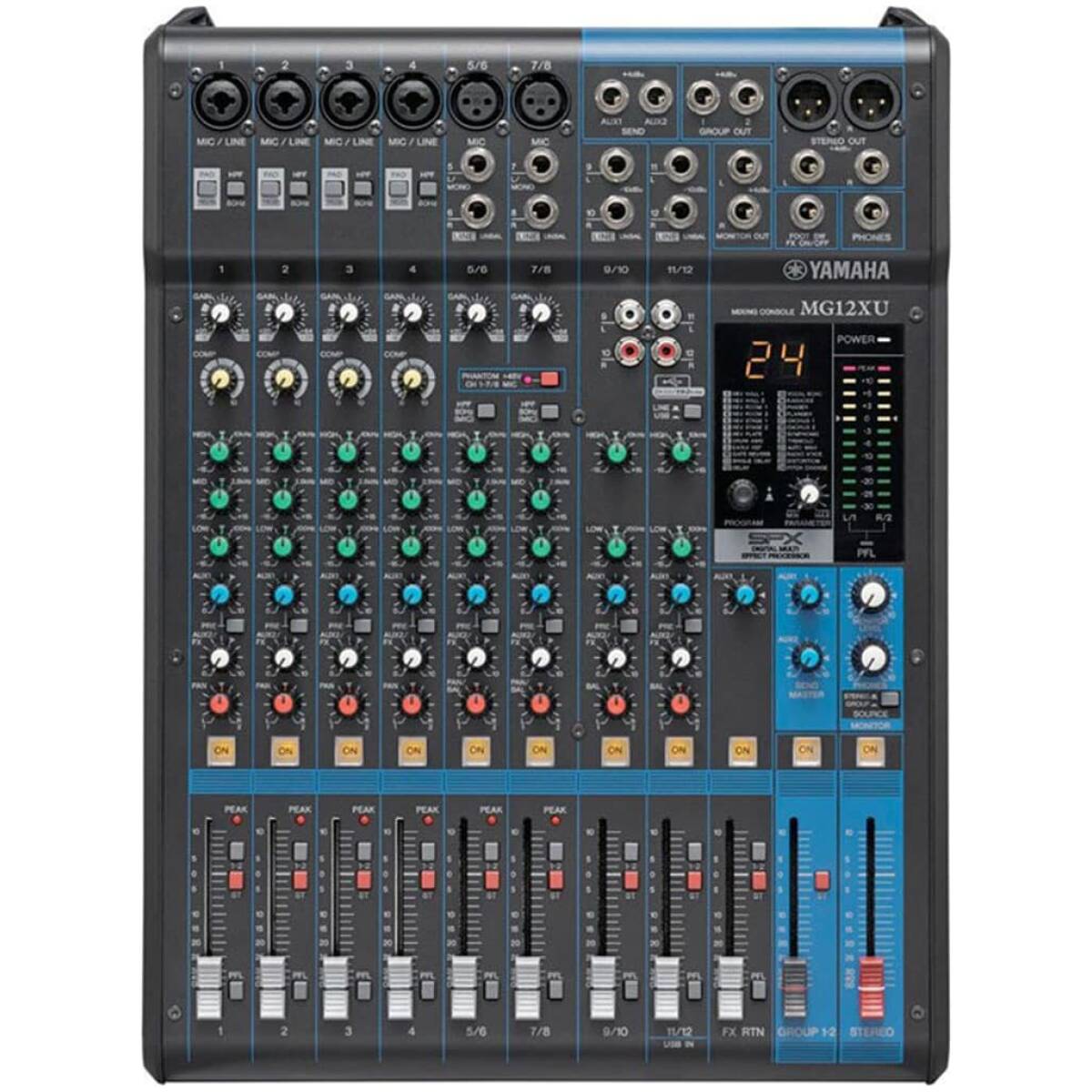 Yamaha Mg12Xu 12-Channel Mixer With Usb And Effects - Image 2