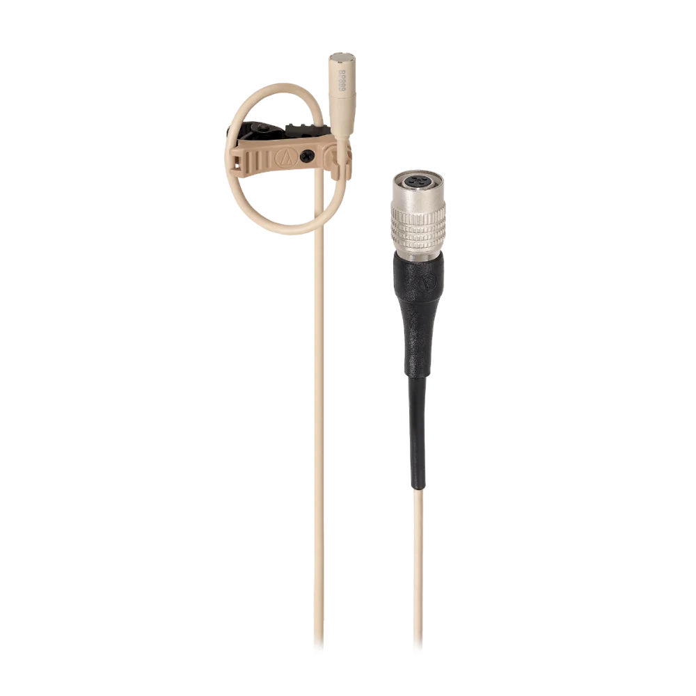 audio-technica-bp899cw-th-01-mic Audio Technica BP899cW-TH Subminiature Omnidirectional Lavalier Microphone - Image 1