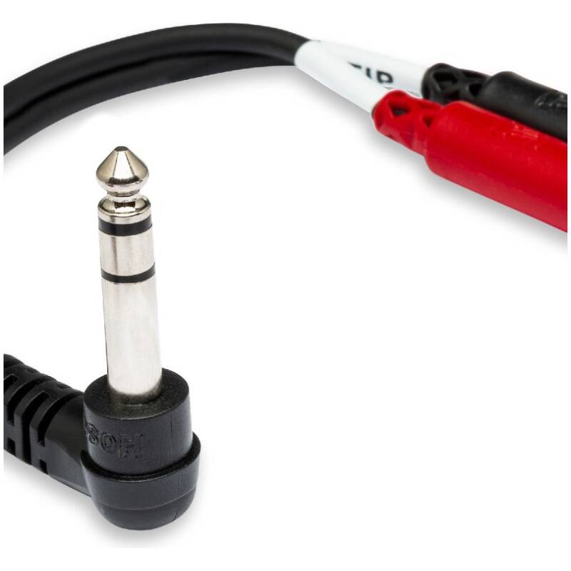 Hosa YPM-523 Stereo Breakout – 1/4" TRS to Dual 3.5 mm TRS Female