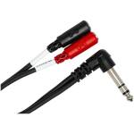Hosa YPM-523 Stereo Breakout – 1/4" TRS to Dual 3.5 mm TRS Female - Image 2