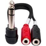 Hosa YPM-523 Stereo Breakout – 1/4" TRS to Dual 3.5 mm TRS Female - Image 4