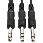 Hosa CYS-105 Y Cable – 1/4" TRS to Dual 1/4" TRS, 5 ft - Image 4