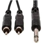 Hosa CYR-101 Y Cable – 1/4" TS To Dual RCA, 1 m - Image 2