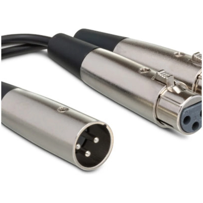 Hosa YXF-119 Y Cable – Dual XLR3F to XLR3M