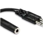 Hosa YPP-308 Y Cable – 1/4" TRS Female to Dual 1/4" TRS Male