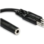 Hosa YPP-308 Y Cable – 1/4" TRS Female to Dual 1/4" TRS Male