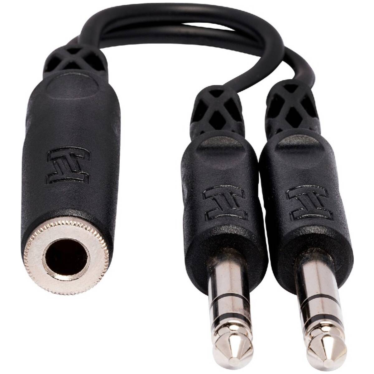 Hosa YPP-308 Y Cable – 1/4" TRS Female to Dual 1/4" TRS Male - Image 2
