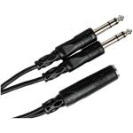 Hosa YPP-308 Y Cable – 1/4" TRS Female to Dual 1/4" TRS Male - Image 3