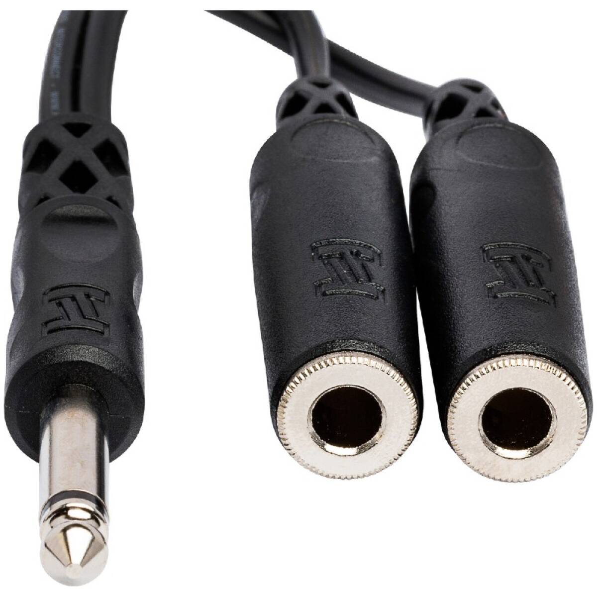 Hosa YPP-111 Y Cable – 1/4" TS Male To Dual 1/4" TS Female - Image 2