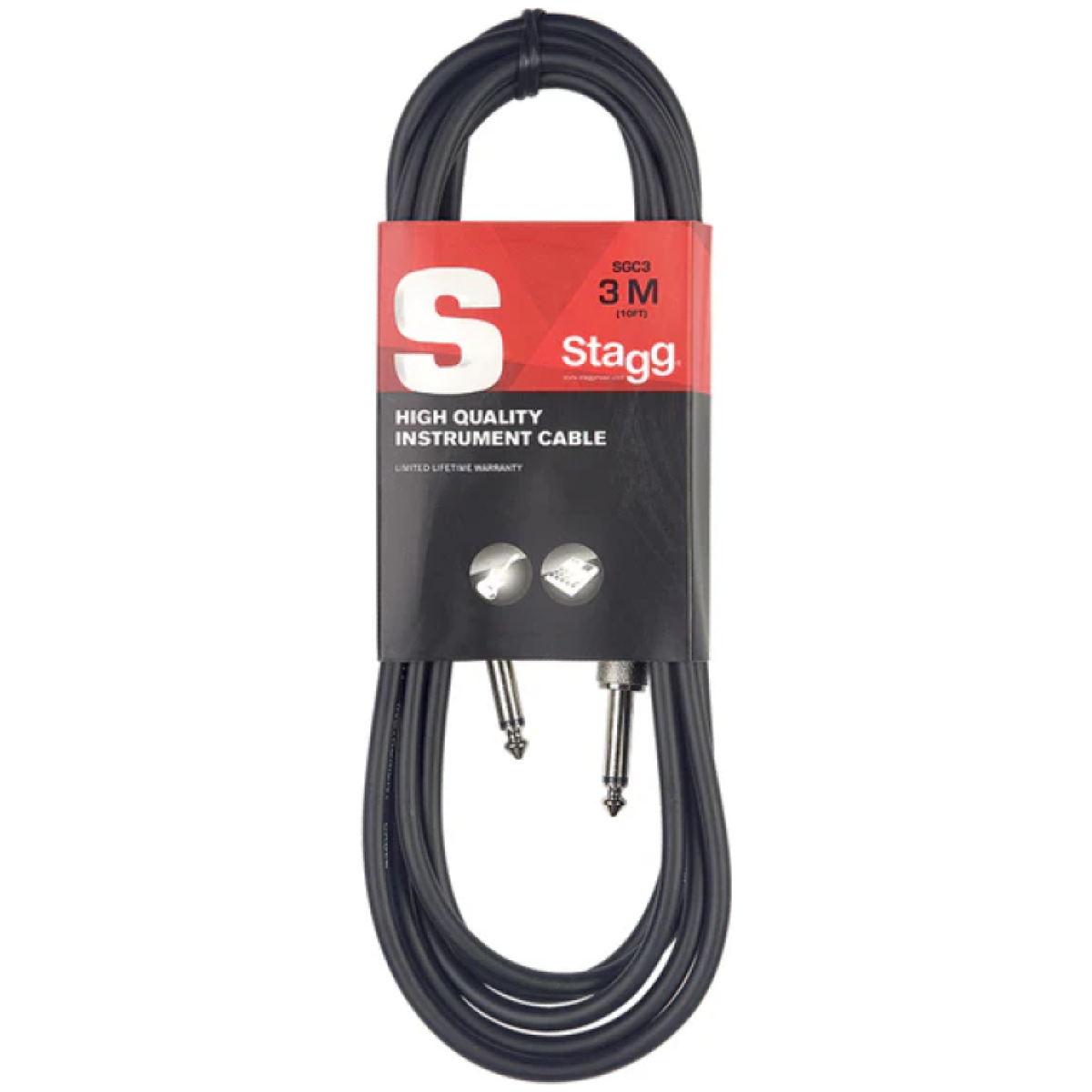 Stagg SGC3 Standard Instrument Cable: - Image 2