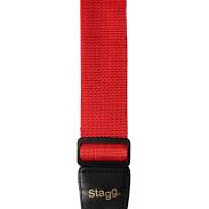 upload_68cd04502d28c-1 Stagg BJA006RD Nylon Guitar Strap - Image 1