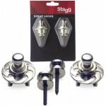 STAGG SSL1 Chrome Guitar Strap Locks