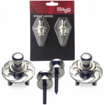 STAGG SSL1 Chrome Guitar Strap Locks