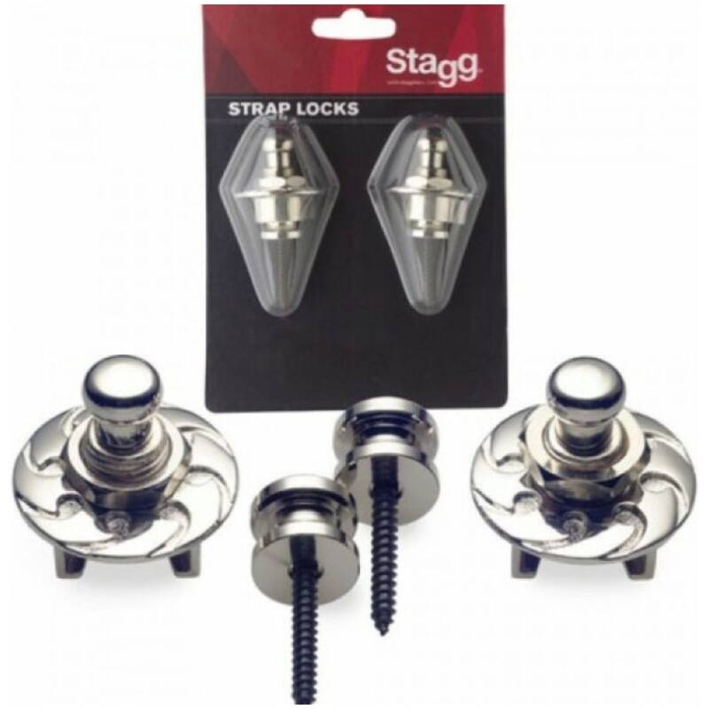 STAGG SSL1 Chrome Guitar Strap Locks