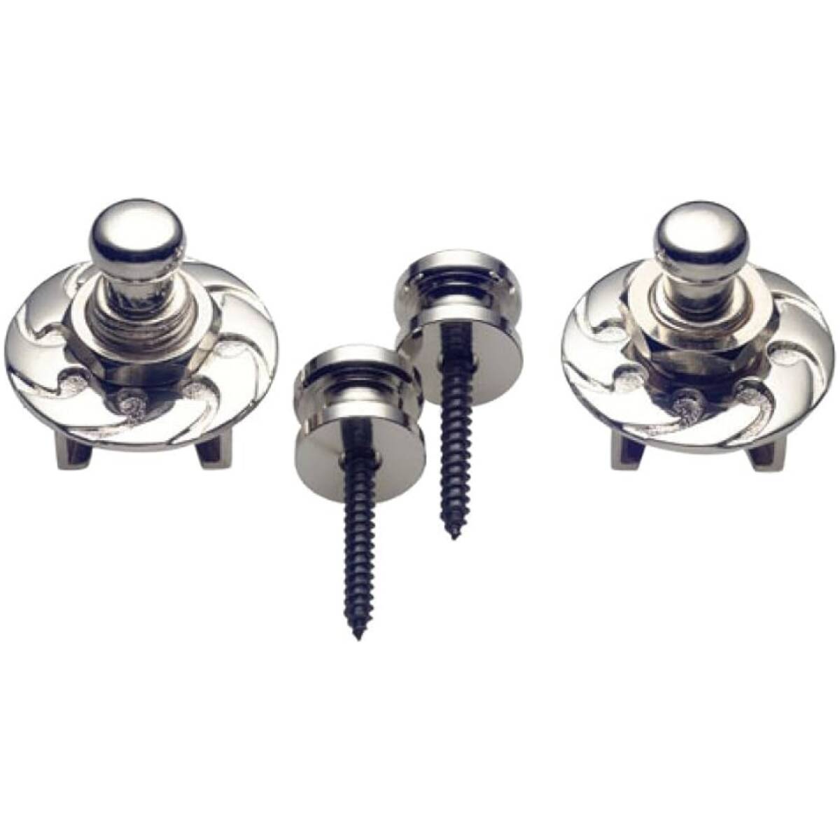 STAGG SSL1 Chrome Guitar Strap Locks - Image 2
