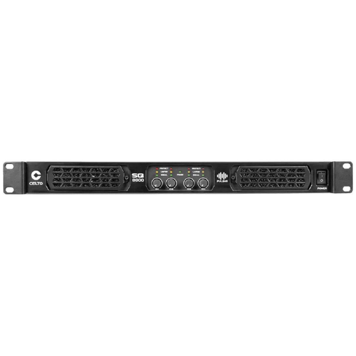 Celto Acoustique SQ8800 + 2U Case 4-Channel Class-D Switch-Mode Amplifier With Touring Flight Case - Image 2