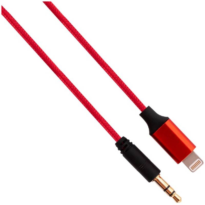 RubiQube IPMIJR Lightning to Mini Jack Red 1.8m