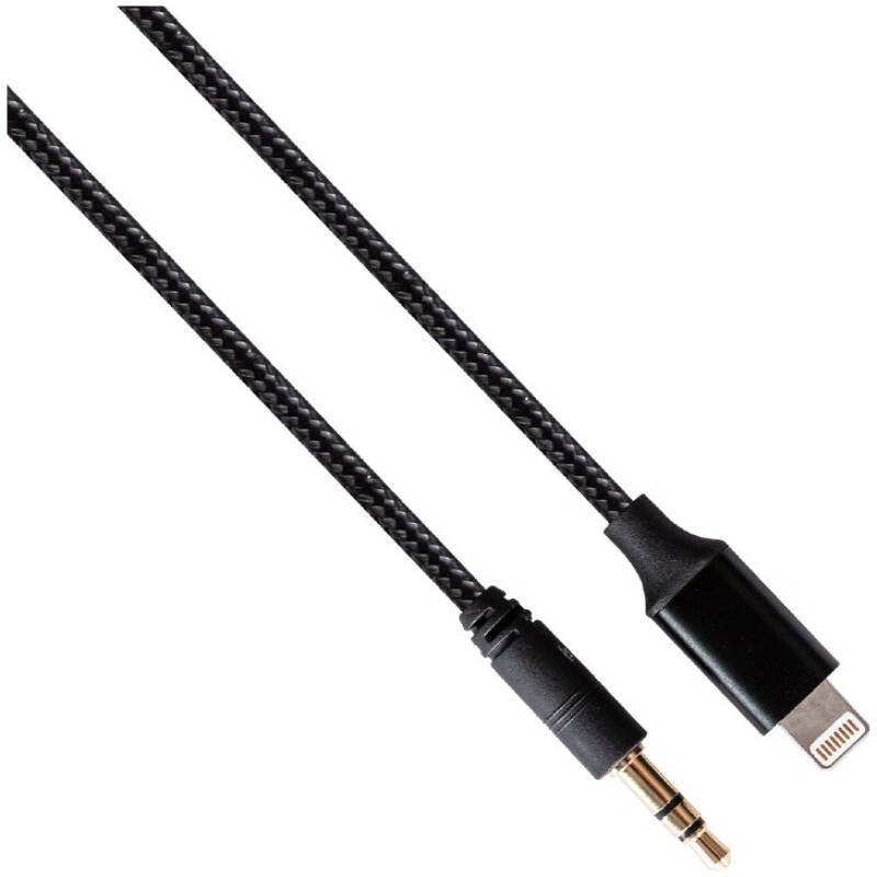 RubiQube IPMIJB Lightning To Mini Jack Black 1.8m