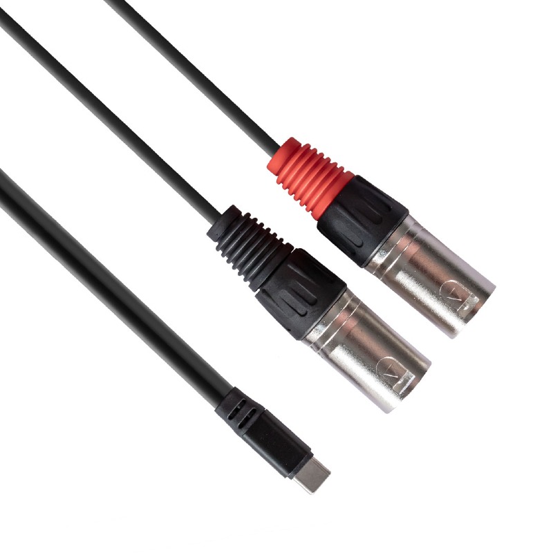 upload_68dbe45fb5934-1 rubiQube TCDXL Type C to dual XLR male 1.8m - Image 1