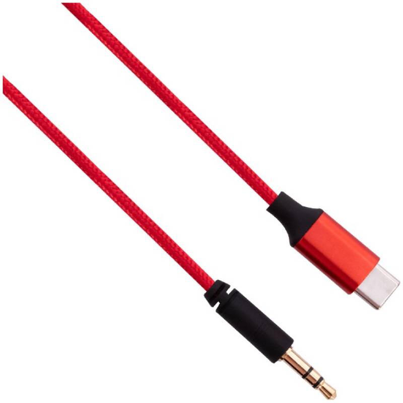 RubiQube TCMIJR Type C To Mini Jack Red 1.8m