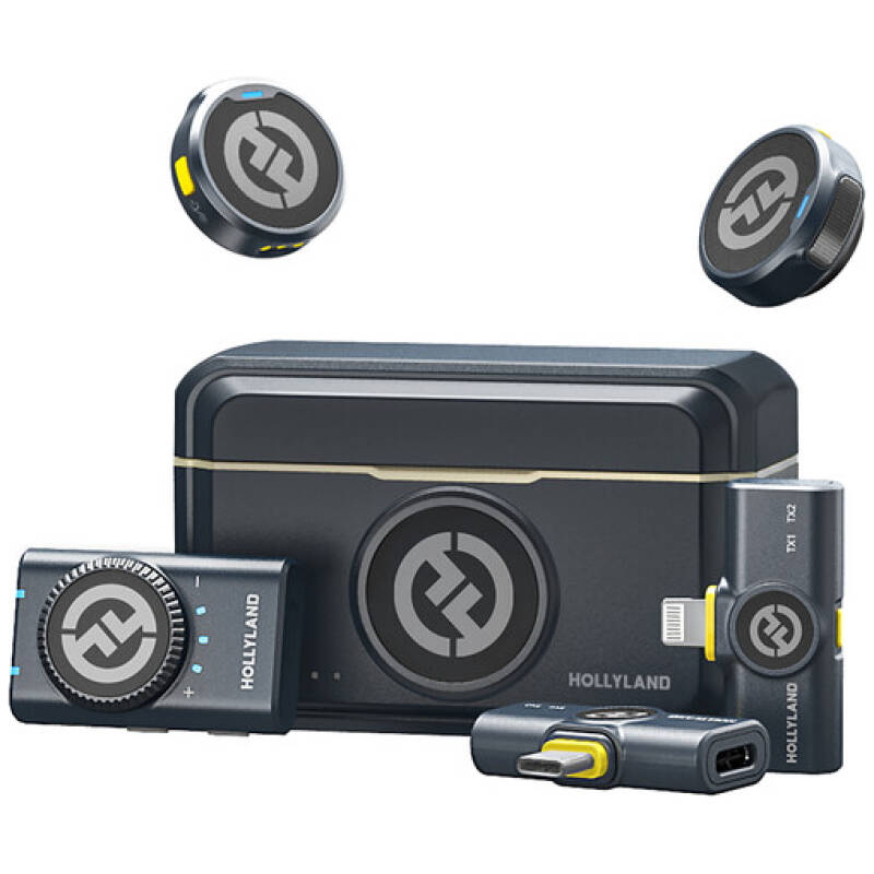 Hollyland LARK M2 Combo – Dual Wireless Lavalier Microphone System For Mobile Devices