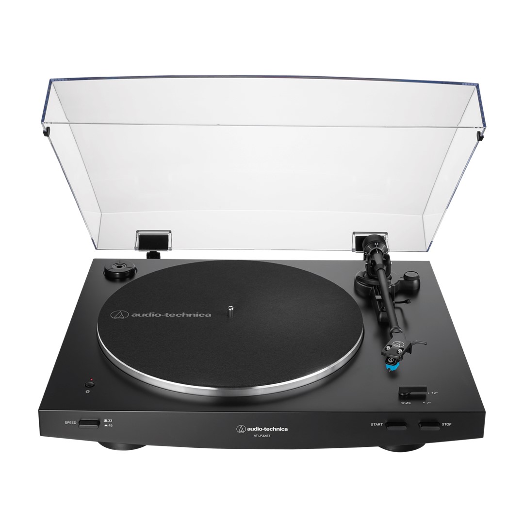 AT-LP3XBTBK-Black-Turntable-Wireless-Analog-Top-Front Audio-Technica AT-LP3XBTBK Black Turntable (Wireless & Analog) - Image 1