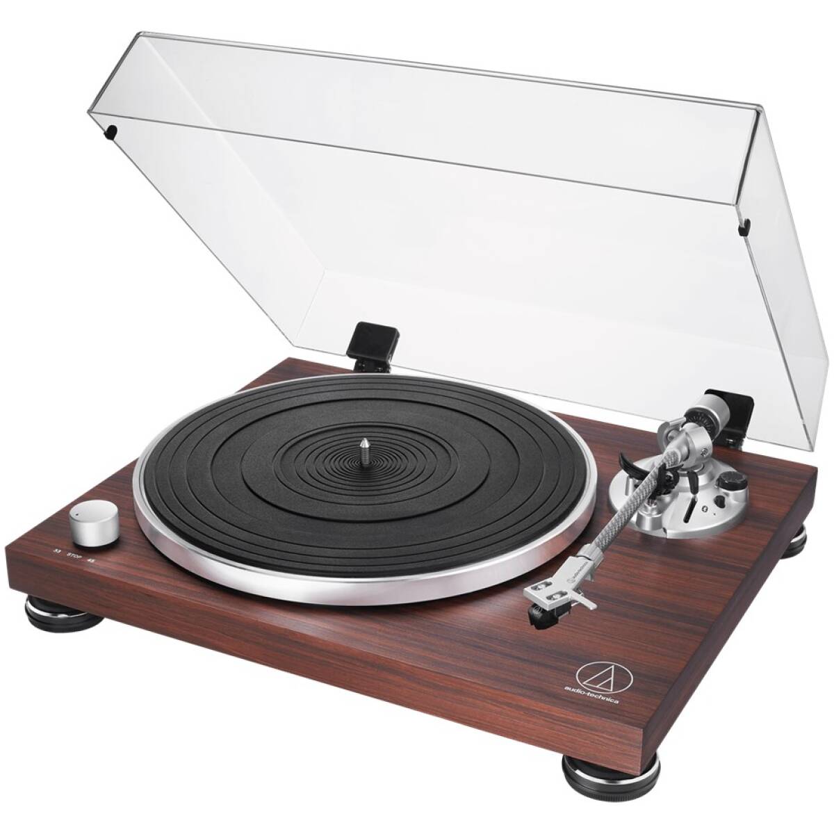 Audio-Technica AT-LPW50BTRW Bluetooth Manual Belt-Drive Turntable - Image 5