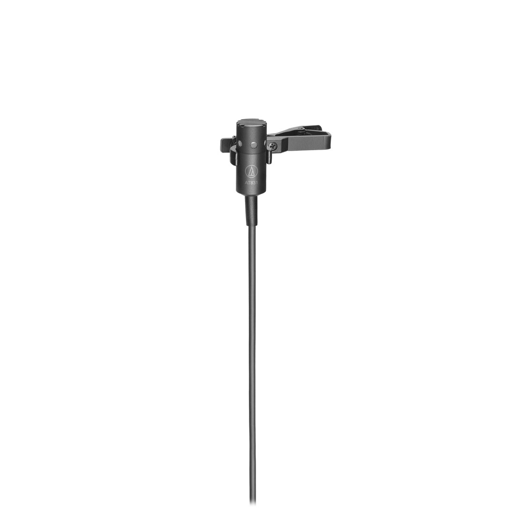 AT831R-Cardioid-Condenser-Lavalier-Microphone-Front- Audio-Technica AT831R Miniature Cardioid Condenser Microphone - Image 1