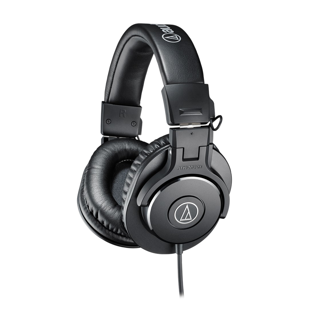 ATH-M30x-Professional-Monitor-Headphones-Front-Side-Right Audio-Technica ATH-M30x Professional Monitor Headphones - Image 1