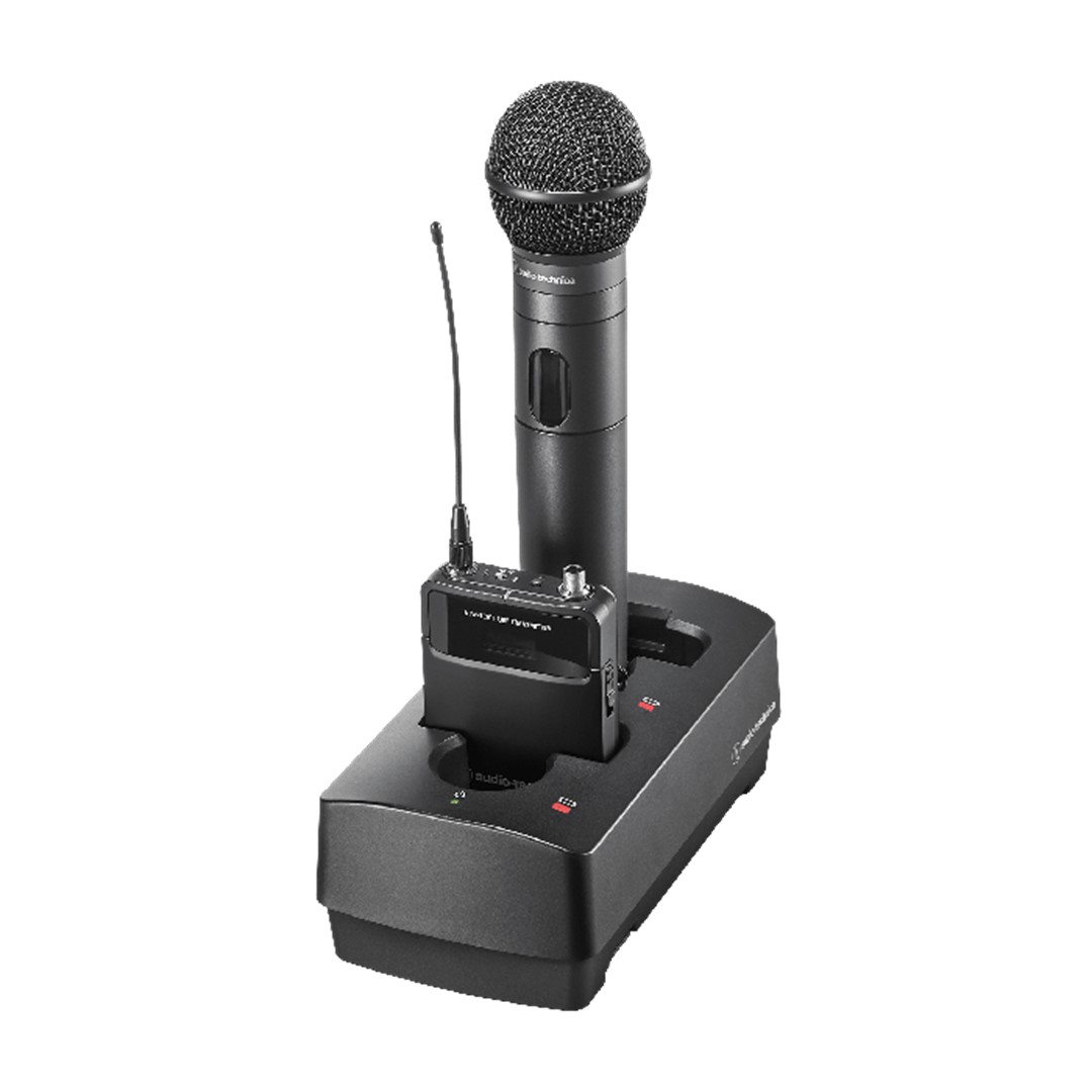 ATW-CHG3-Two-Bay-Charging-Station-Station-Top-Front-Right Audio-Technica ATW-CHG3 Two-Bay Charging Station - Image 1