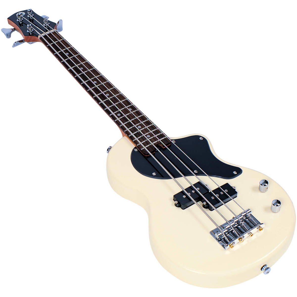 CARRY-ON-ST-BASS-VW MINI BASS GUITAR VINTAGE WHITE - Image 2