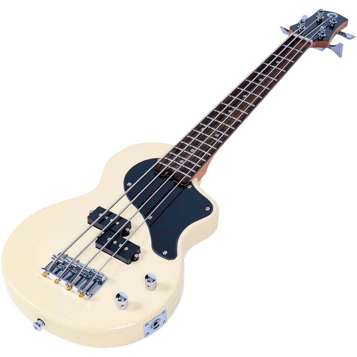 CARRY-ON-ST-BASS-VW MINI BASS GUITAR VINTAGE WHITE - Image 3