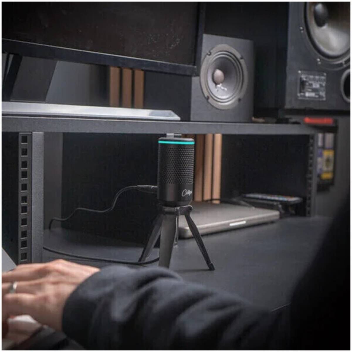 CARRY-ON-TFUSBMIC-BK Foldable USB Mic Black - Image 4