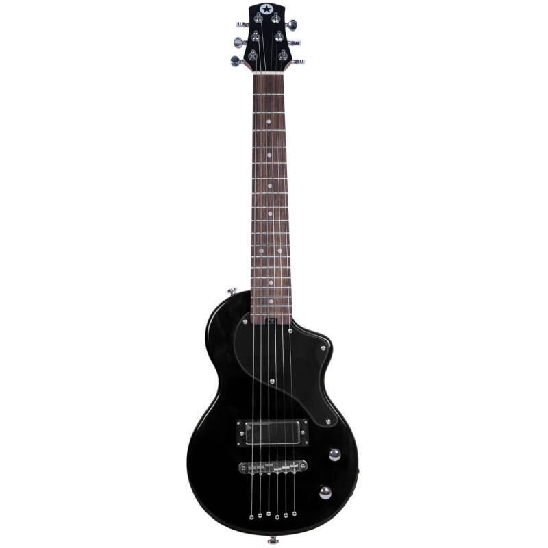 CARRY-ON-ST-JB MINI GUITAR JET BLACK