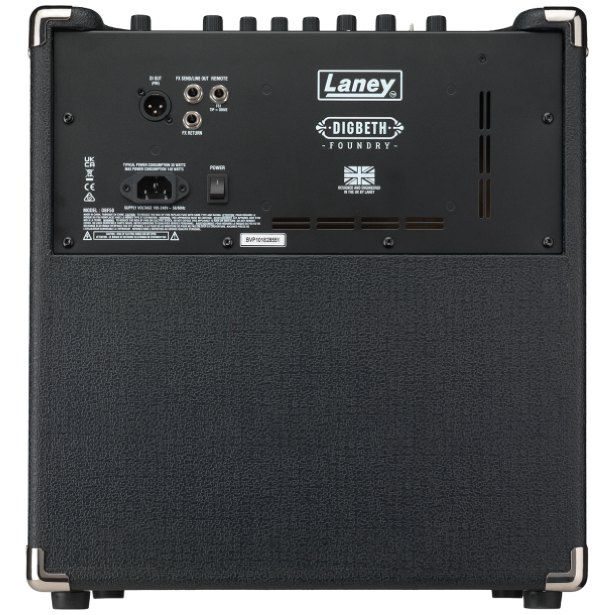 Laney Digbeth Foundry DBF50 50-watt 1 x 10-inch Bass Combo Amplifier - Image 4