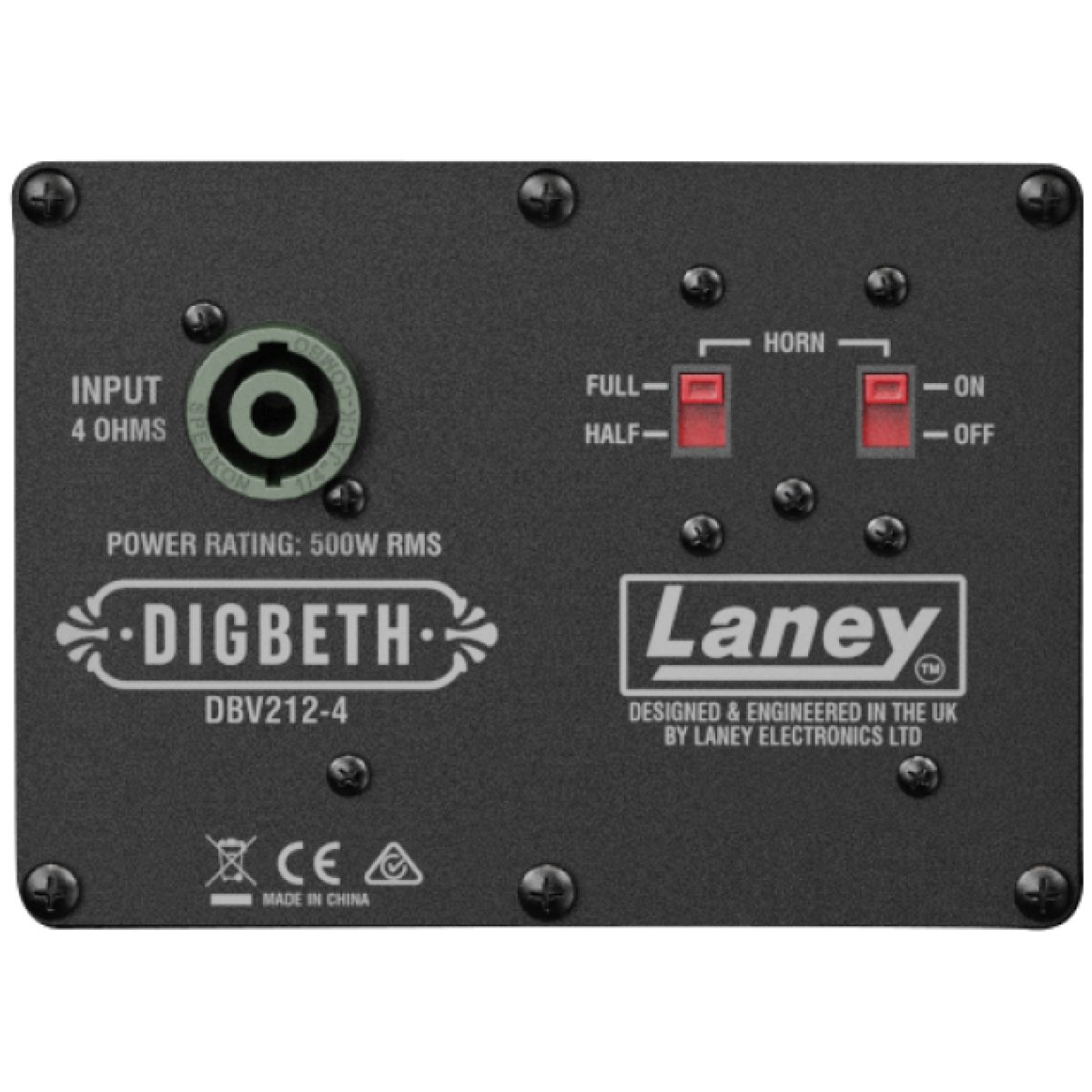 Laney Digbeth DBV212-4 500-watt 2 x 12-inch Bass Cabinet - Image 2